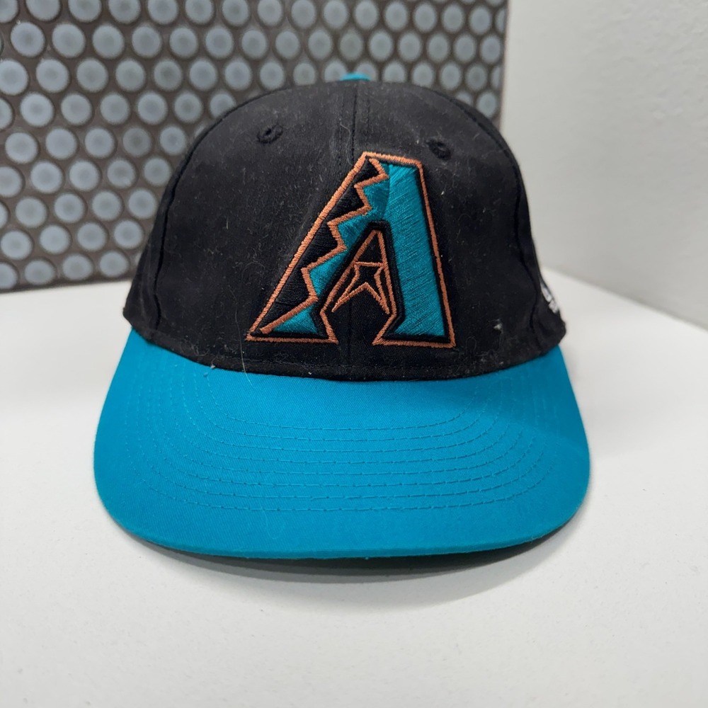 Arizona Diamondbacks Hat Cap Strapback Boys Youth Black Wool Diamond 90s